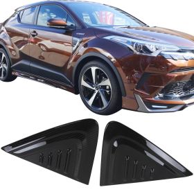 2017-2018 Toyota C-HR MD Front Side Scoops Vents Pairs Carbon Fiber Look - SC-TCHR17FMD-CFL