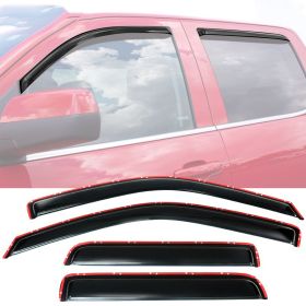 2004-2012 GMC Canyon Crew Cab In-Channel Acrylic Window Visors 4Pc Set - WD-CVCLD04CC