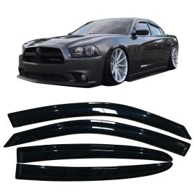 2011-2018 Dodge Charger Acrylic Window Visors 4Pc Set - WD-DCHR12