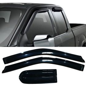 2015-2016 Ford F-150 EXT Cab/Super Cab Supercab Extended Cab Acrylic Window Visors 4Pc Set - WD-FF15015SC