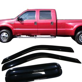 1999-2016 Ford F-250 Super Duty Acrylic Window Visors 4Pc Set - WD-FFSD99CC