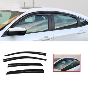 2016-2018 Honda Civic Sedan Mugen2 Style Acrylic Window Visors 4Pc Set - WD-HC164MU2