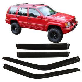 1993-1998 Jeep Grand Cherokee Acrylic Window Visors 4Pc Set - WD-JGC93
