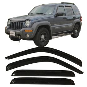 2002-2007 Jeep Liberty Acrylic Window Visors 4Pc Set - WD-JL024