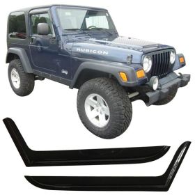 1997-2006 Jeep Wrangler Acrylic Window Visors 2Pc Set - WD-JW972
