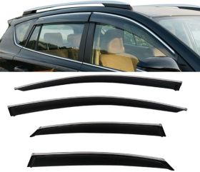 2015-2019 Lexus NX200t Acrylic Window Visors w/ Chrome Trim 4Pc Set - WD-LNX15-CH-PC