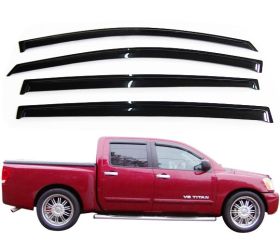2005-2012 Nissan Titan Crew Cab Acrylic Window Visors 4Pc Set - WD-NT04