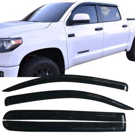 2007-2018 Toyota Tundra Crew Max Acrylic Window Visors 4Pc Set - WD-TTUN07CC