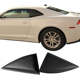 2010-2015 Chevrolet Camaro Side Window Louvers Scoops Cover 2Pc Set Polypropylene - WDL-CC10XE-PP