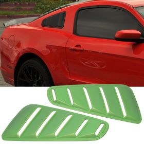 2010-2014 Ford Mustang OE Factory Window Louver Painted #HD Gotta Have It Green - WDL-FM10DS-HD