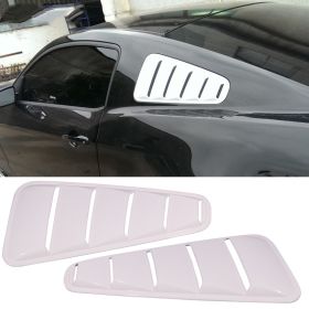 2010-2014 Ford Mustang OE Factory Window Louver Painted #HP Hi Performance White 2PC - WDL-FM10DS-HP