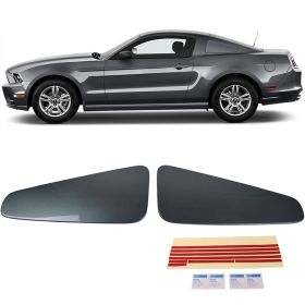 2010-2014 Ford Mustang GT350 Style Rear Quarter Window Painted # UJ Sterling Grey - WDL-FM10GT350-UJ