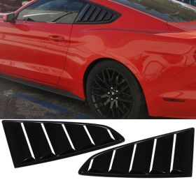 2015-2020 Ford Mustang OE Factory Style Side Window Louvers Painted #UA Ebony - WDL-FM15DS-UA