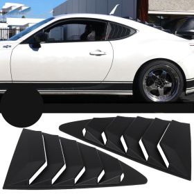 2013-2018 Toyota 86 Ikon Style ABS Black Quarter Rear Louver - WDL-FT86IK