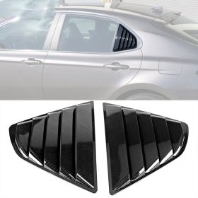 2018-2019 Toyota Camry Window Louvers 2Pc Set-Carbon Fiber Look - WDL-TCA18IK-CFL