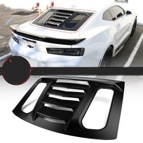 2016-2019 Chevrolet Camaro Ikon V2 Style Rear Window Louver Sun Shade Cover ABS - WDLR-CC16IKV2-A