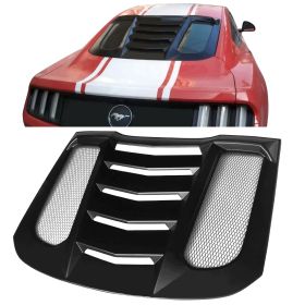 2015-2020 Ford Mustang Ikon V2 Style Window Louver Visors Guards ABS - WDLR-FM15IKV2-A