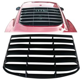 2015-2020 Ford Mustang Coupe Rear Window Scoop Louver Sun Shade Cover Vent ABS - WDLR-FM15MR-A