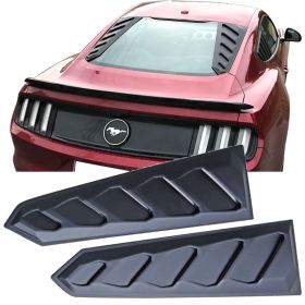 2015-2018 Ford Mustang ABS Rear Window Louvers 2PC Set - WDLR2P-FM15IK