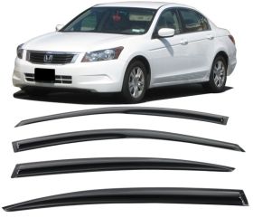 2008-2012 Honda Accord Sedan Mugen Style Acrylic Window Visors 4Pc Set - WDM-HA084