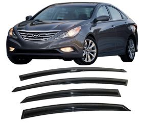2011-2014 Hyundai Sonata Mugen Style Acrylic Window Visors 4Pc Set - WDM-HYSO11