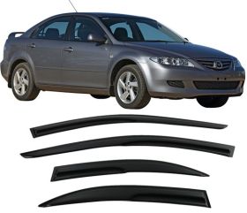 2003-2008 Mazda 6 Sedan Mugen Style Acrylic Window Visors 4Pc Set - WDM-MAZ603
