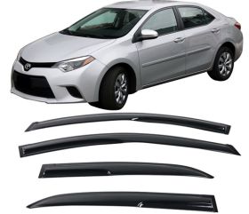 2014-2017 Toyota Corolla Mugen Style Acrylic Window Visors 4Pc Set - WDM-TCLA14