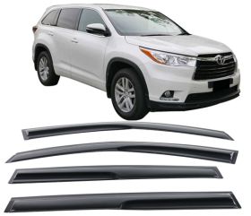 2014-2017 Toyota Highlander Mugen Style Acrylic Window Visors 4Pc Set - WDM-THLD15