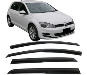 2015-2017 VW Golf MK7 Mugen Style Acrylic Window Visors 4Pc Set - WDM-VWGOLF7