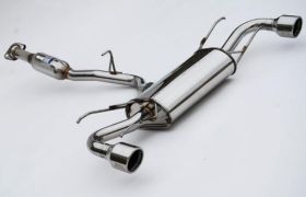 2004-2011 Mazda RX-8 Invidia Q300 Rolled S.S Tip Cat-Back Exhaust System - HS04Z