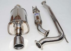 2006-2011 Honda Civic Si Sedan Invidia Q300 S.S. Rolled Tip Cat-Back Exhaust Sys