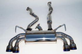 2008-2013 Subaru STI 5DR Invidia Q300 Rolled Titanium Tips Cat-Back Exhaust Syst