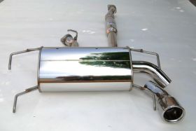 2008-2013 Subaru WRX 5DR Invidia Q300 Rolled S.S. Tip Cat-Back Exhaust System - 