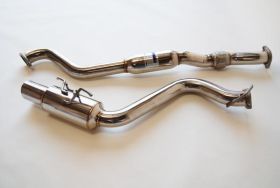 2008-2013 Subaru WRX 5DR Invidia N1 S.S. Tip Cat-Back Exhaust System - HS08SW5GT
