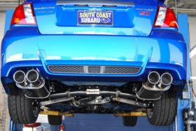 2011-2013 Subaru STI 4DR Invidia Q300 Rolled S.S. Tips Cat-Back Exhaust System -
