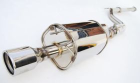 2012-2013 Honda Civic Si Sedan Invidia Q300 Rolled S.S. Tip Cat-Back Exhaust Sys