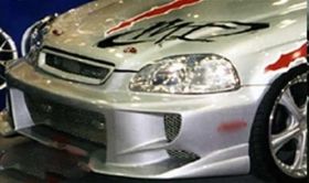 1996-1998 Honda Civic EX Spec Style Polyurethane Front Bumper - 37-2013