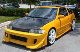 1988-1991 Honda CRX Blits Style Polyurethane Front Bumper - 37-2017