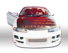 1995-1999 Mitsubishi Eclipse Bomb Style Polyurethane Front Bumper - 37-2196