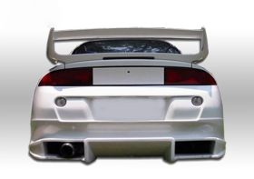 1995-1999 Mitsubishi Eclipse Bomb Style Polyurethane Rear Bumper - 37-2197