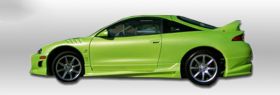 1995-1999 Mitsubishi Eclipse Bomb Style Polyurethane Side Skirts - Pair - 37-219