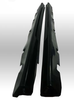2011-2013 Dodge Charger Premier Style Polyurethane Side Skirts - Pair - 37-2277