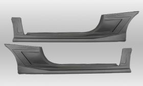 2000-2005 Mitsubishi Eclipse Blits Style Polyurethane Side Skirts - Pair - 37-22