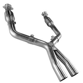 2005-2010 Ford Mustang 4.6L V8 Kooks Green Catted X Pipe 304 Stainless Steel - 11313310