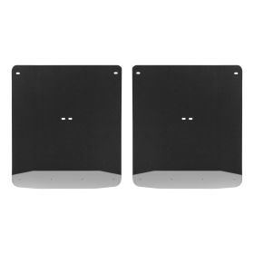 2007-2014 Chevrolet Silverado 3500 HD Dually Textured Rubber Mud Guards Black Luverne Truck - 250744