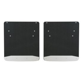 2011-2018 Ram 3500 Dually Textured Rubber Mud Guards Black Luverne Truck - 251034