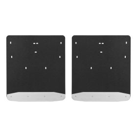 2011-2016 Ford F-350 Super Duty Dually Textured Rubber Mud Guards Black Luverne Truck - 251124