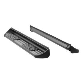2015-2018 Chevrolet Silverado 2500 HD Crew Cab Stainless Steel Side Entry Steps Black Textured Luverne Truck - 281143-571743