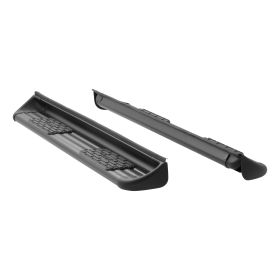 2015-2018 Ford F-150 Super Crew Cab Stainless Steel Side Entry Steps Black Textured Luverne Truck - 281523-571523