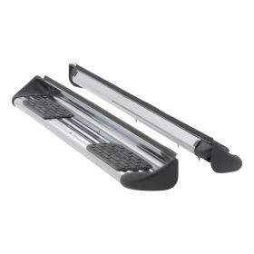 2004-2014 Ford F-150 Super Cab Stainless Steel Side Entry Steps Polished Luverne Truck - 480422